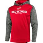 Men's Detroit Red Wings Static Hoodie, Size: Medium, Med Grey
