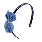 Baby Girl Oshkosh B'gosh&reg; Chambray Bow Headband, Size: 3 And Up, Multicolor