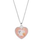 The Secret Life Of Pets Kids' Silver-plated Gidget Heart Pendant, Girl's, Pink