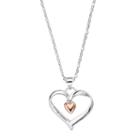 You Are Loved Mom Heart Pendant Necklace, Women's, Silver