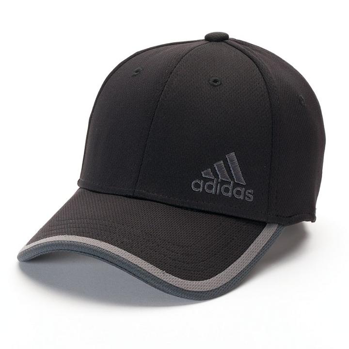 Adidas Fitted Baseball Cap - Men, Size: S/m, Black