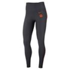 Women's Nike Clemson Tigers Dri-fit Leggings, Size: Medium, Grey