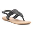 So&reg; Chop Out Girl's Sandals, Size: 1, Black