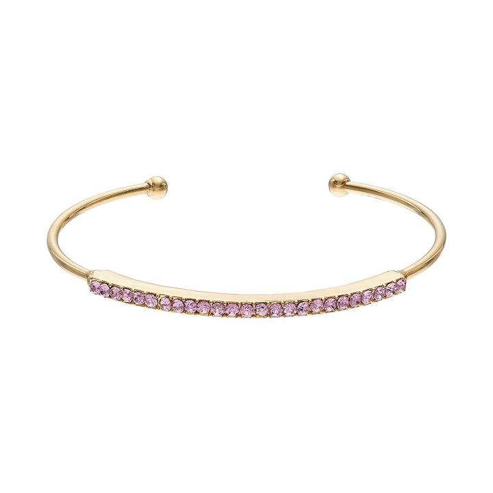 Pink Pave Cuff Bracelet, Women's