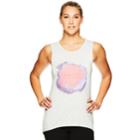 Women's Gaiam Ana Graphic Yoga Tank, Size: Large, White