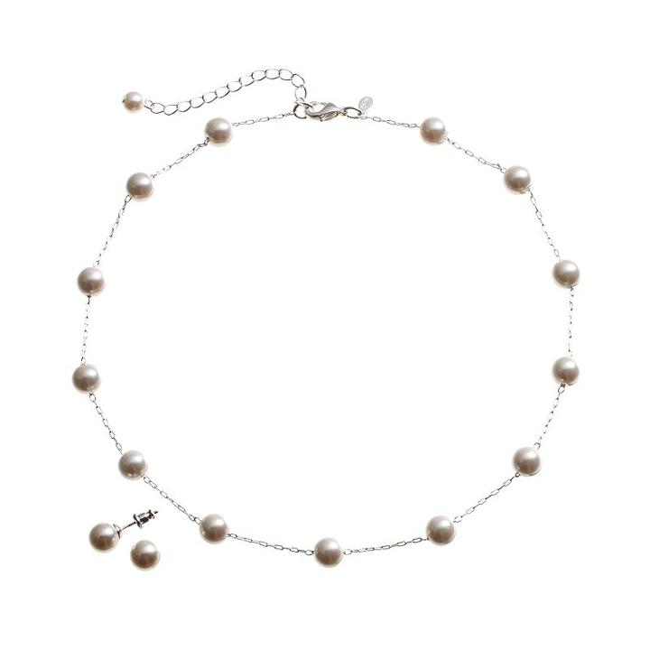 Croft & Barrow&reg; Station Necklace & Stud Earring Set, Women's, Multicolor