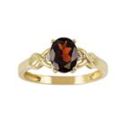 10k Gold Garnet Ring, Women's, Size: 7, Red
