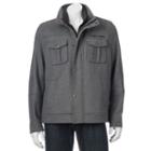Big & Tall Levi's Wool-blend Bibbed Trucker Jacket, Men's, Size: Xl Tall, Med Grey