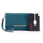 Apt. 9&reg; Carli Rfid-blocking Phone Charging Wristlet, Women's, Turquoise/blue (turq/aqua)