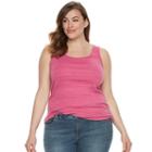 Plus Size Sonoma Goods For Life&trade; Layering Tank, Women's, Size: 2xl, Med Pink