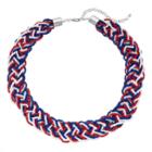 Beaded Braid Collar Necklace, Women's, Multicolor