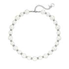 Simply Vera Vera Wang Simulated Pearl Rondelle Station Collar Necklace, Women's, White