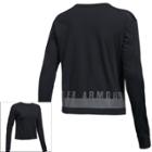 Women's Under Armour Favorite Mesh Long Sleeve Graphic Top, Size: Xs, Black