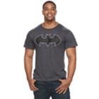 Big & Tall Batman Logo Tee, Men's, Size: 3xl Tall, Grey (charcoal)