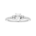 14k Gold Emerald Cut 3/4 Carat T.w. Igl Certified Diamond Engagement Ring, Women's, Size: 5.50, White