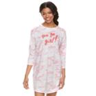 Juniors' So&reg; Graphic Sleepshirt, Teens, Size: Xl, Brt Pink