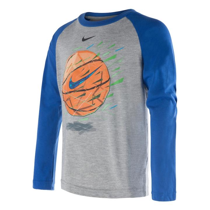 Boys 4-7 Nike Basketball Graphic Tee, Size: 5, Grey