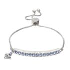 Brilliance Beautiful Life Adjustable Bracelet With Swarovski Crystals, Women's, Blue