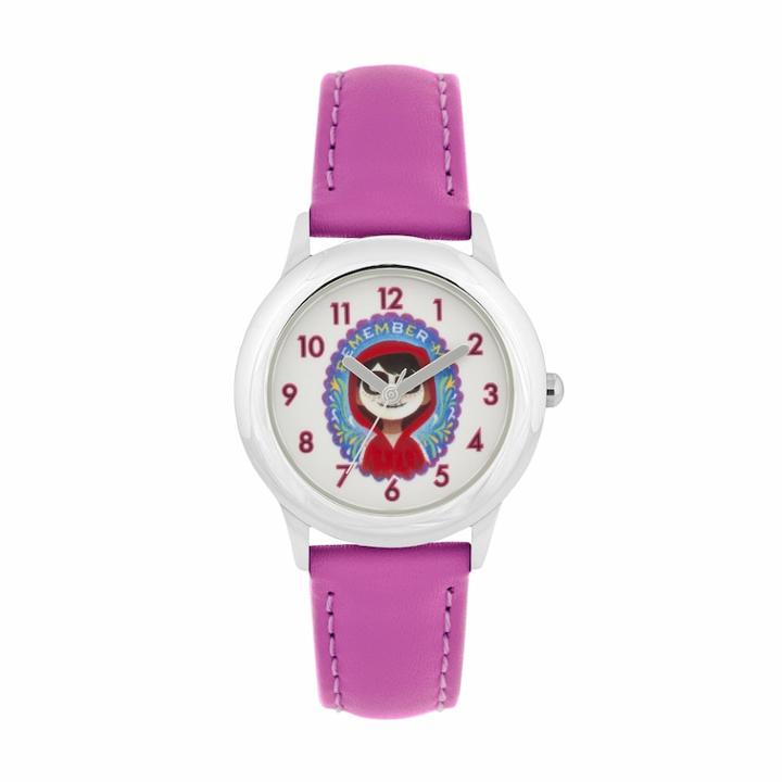 Disney Pixar Coco Kids' Remember Me Miguel Leather Watch, Girl's, Size: Medium, Purple