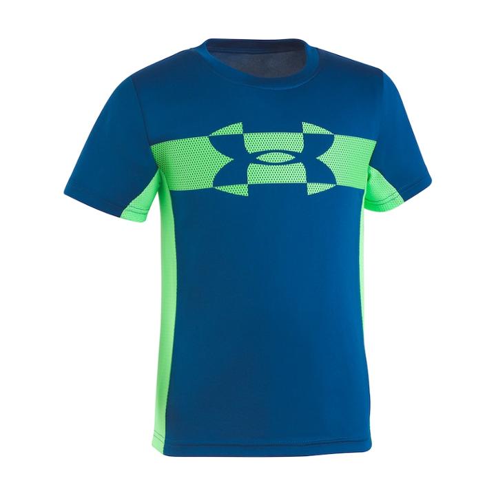 Boys 4-7 Under Armour Mesh Logo Tech Top, Size: 6, Dark Blue