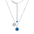 Kentucky Wildcats Crystal Sterling Silver Team Logo & Ball Pendant Necklace, Women's, Size: 18, Blue