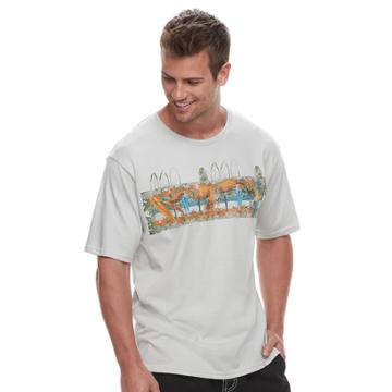 Men's Cotton Links Parrot Tropical Tee, Size: Xl, Grey