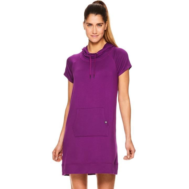 Women's Gaiam Bliss Short Sleeve Yoga Dress, Size: Xs, Dark Blue