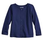Baby Girl Jumping Beans&reg; Button-up Cardigan Sweater, Size: 12 Months, Blue