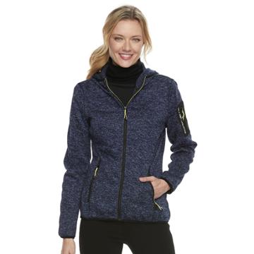Women's Halitech Hooded Active Knit Jacket, Size: Small, Med Purple