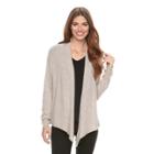 Women's Apt. 9&reg; Cashmere Flyaway Cardigan, Size: Xl, Lt Brown