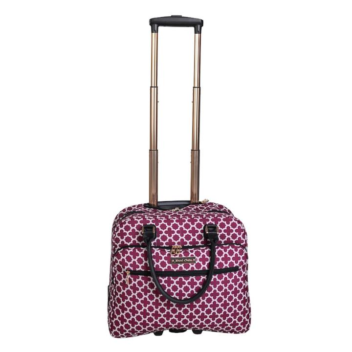 Jenni Chan Aria Broadway Rolling Tote, Adult Unisex, Size: Wheel Tote, Red