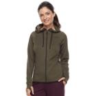 Petite Tek Gear&reg; Fleece Raglan Hoodie, Women's, Size: S Petite, Dark Green