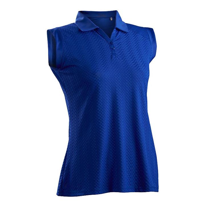 Women's Nancy Lopez Grace Sleeveless Golf Polo, Size: Xl, Grey