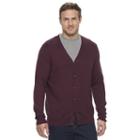 Big & Tall Croft & Barrow&reg; True Comfort Classic-fit Easy-care Cardigan Sweater, Men's, Size: Xl Tall, Med Brown