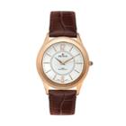 Croton Men's Leather Watch, Brown