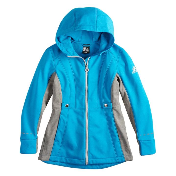 Girls 4-6x Zero Xposure Adriana Softshell Lightweight Jacket, Size: 16, Brt Blue