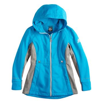 Girls 4-6x Zero Xposure Adriana Softshell Lightweight Jacket, Size: 16, Brt Blue