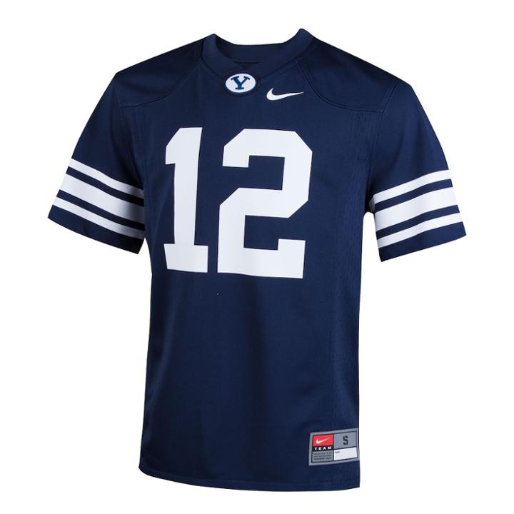 Boys 8-20 Nike Byu Cougars Replica Jersey, Size: M 10-12, Blue (navy)