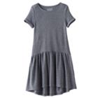 Girls 4-10 Jumping Beans&reg; Dropwaist Dress, Size: 5, Grey