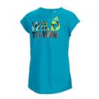 Girls 7-16 Adidas Short Sleeve Heart & Hustle Tee, Size: Small, Turquoise/blue (turq/aqua)