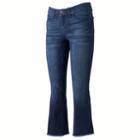 Women's Lc Lauren Conrad Cropped Bootcut Jeans, Size: 18, Blue (navy)