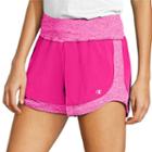 Women's Champion Sport Short 6 Workout Shorts, Size: Large, Dark Pink