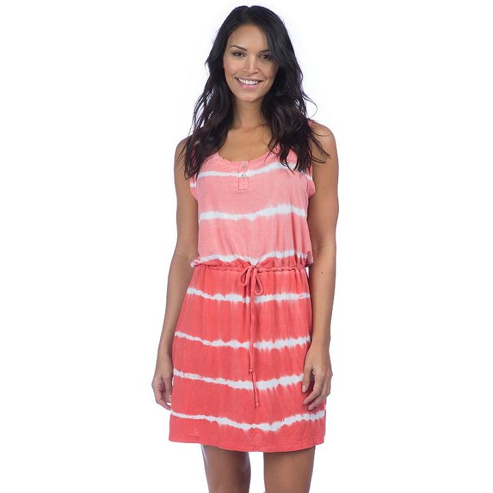 Women's Pl Movement By Pink Lotus Kizzy Tie-dye Lounge Dress, Size: Small, Lt Orange