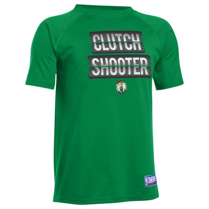 Boys 8-20 Under Armour Boston Celtics Clutch Shooter Tee, Size: Medium, Green