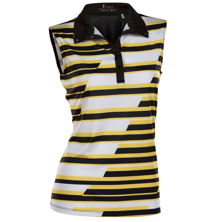 Women's Nancy Lopez Gear Sleeveless Golf Polo, Size: Large, Oxford