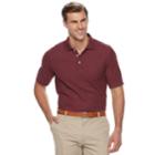 Big & Tall Croft & Barrow&reg; Classic-fit Easy-care Pique Performance Pocket Polo, Men's, Size: 2xb, Dark Red