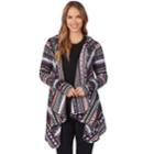 Women's Cuddl Duds Fleece Hooded Wrap Cardigan, Size: S-m, Pink