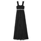 Girls 7-16 Iz Amy Byer Jewel Waist Long Dress, Girl's, Size: 12, Black
