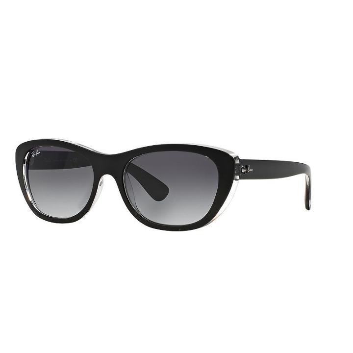 Ray-ban Rb4227 55mm Square Gradient Sunglasses, Women's, Black