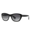 Ray-ban Rb4227 55mm Square Gradient Sunglasses, Women's, Black